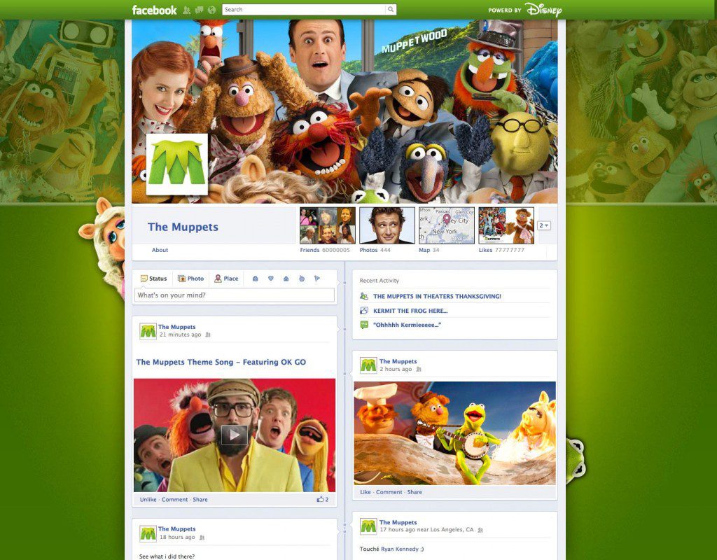 facebook timeline muppets fanpage