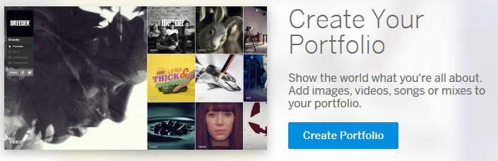 créer un portfolio sur myspace