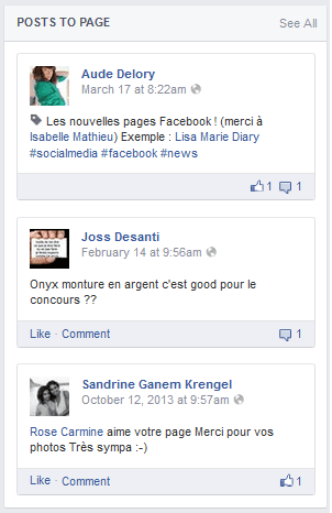 commentaires fanpage facebook