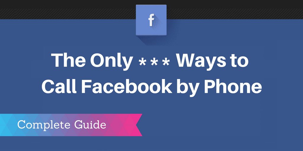 how to contact facebook phone
