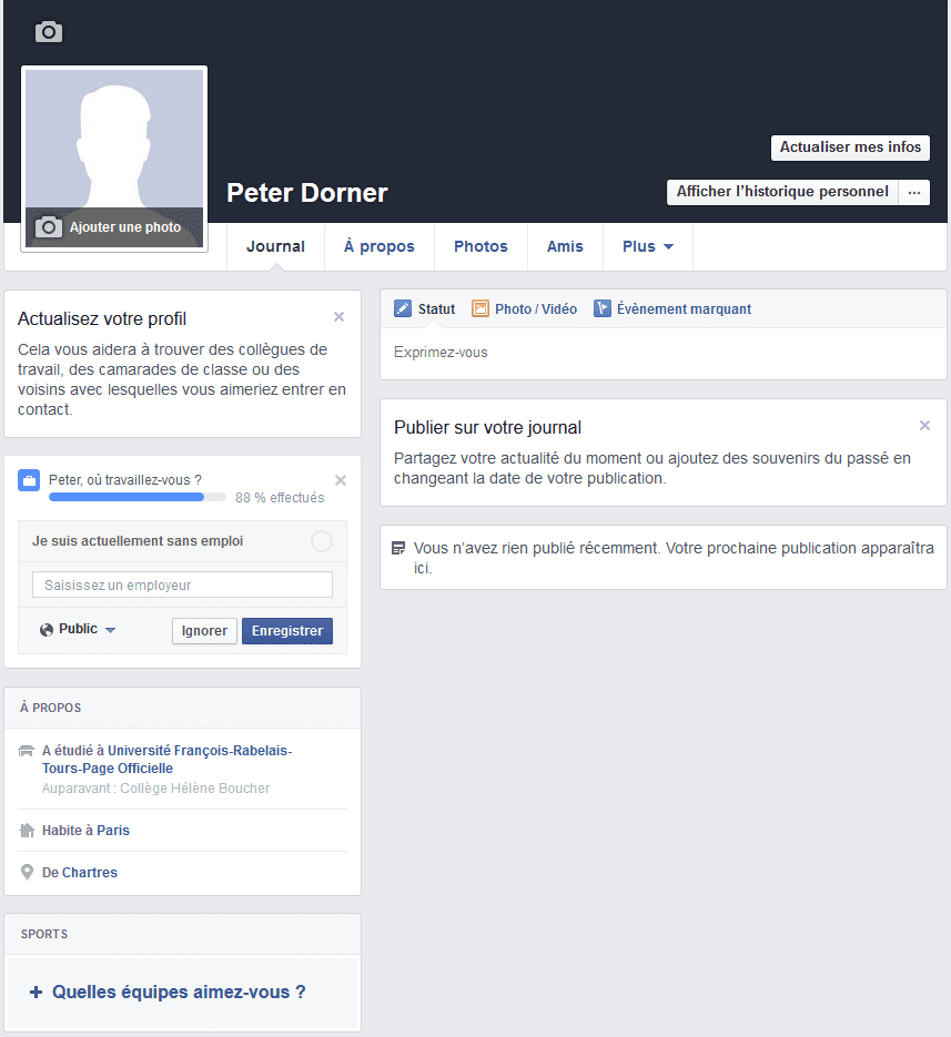 créer profil facebook
