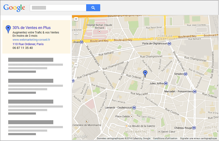 petite annonce google maps