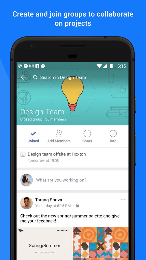 workplace by facebook mobile