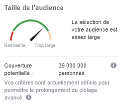 taille audience facebook