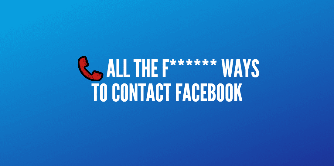 contact facebook