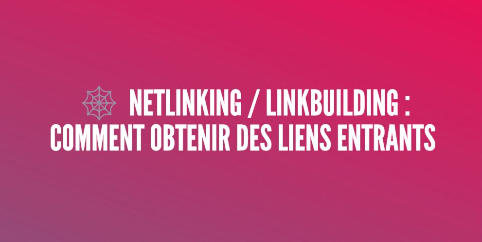netlinking linkbuilding liens entrants