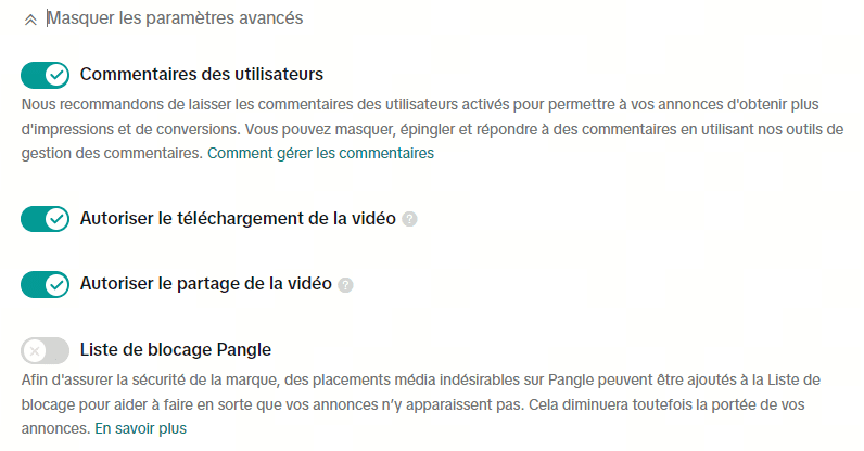 fonctionnalités tiktok